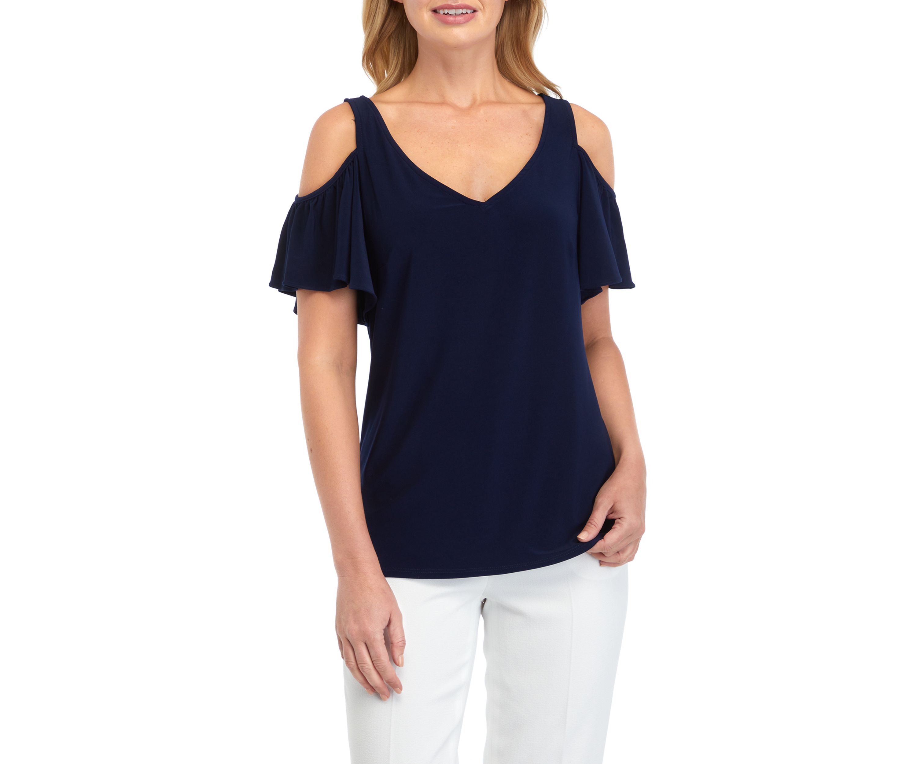 Womens Cold Shoulder Blouse