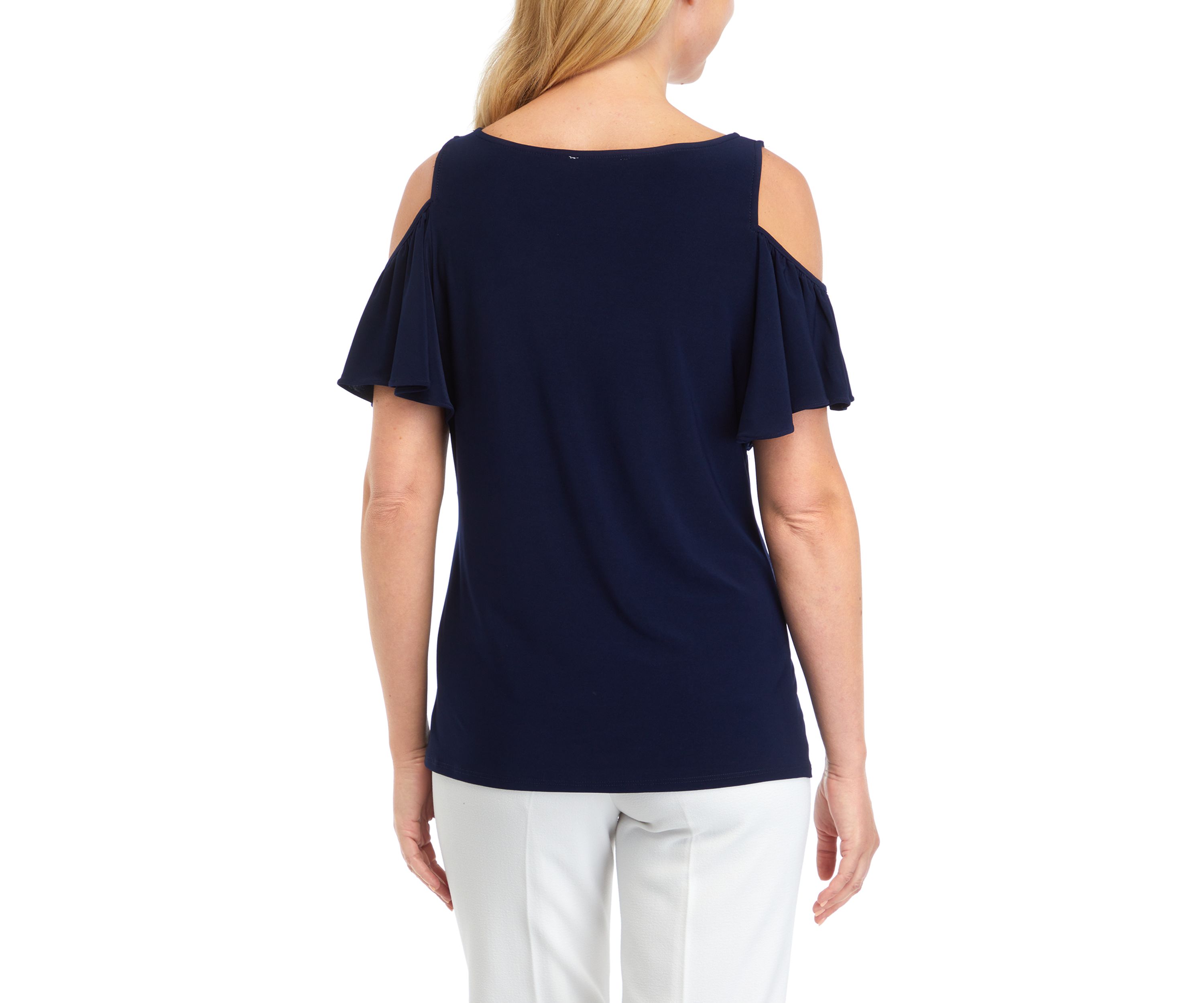 Womens Cold Shoulder Blouse