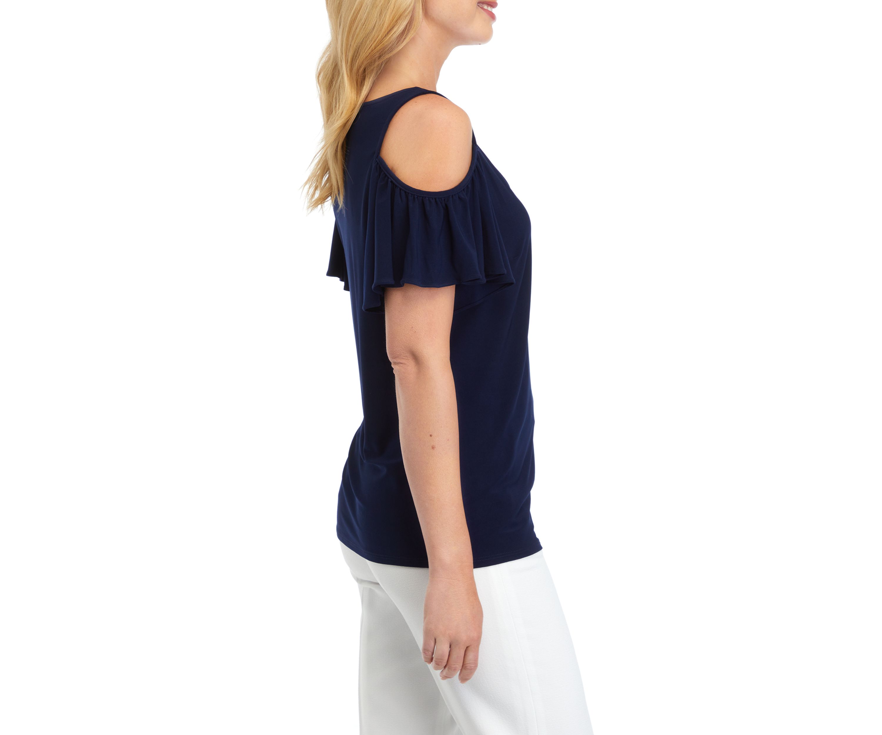 Womens Cold Shoulder Blouse