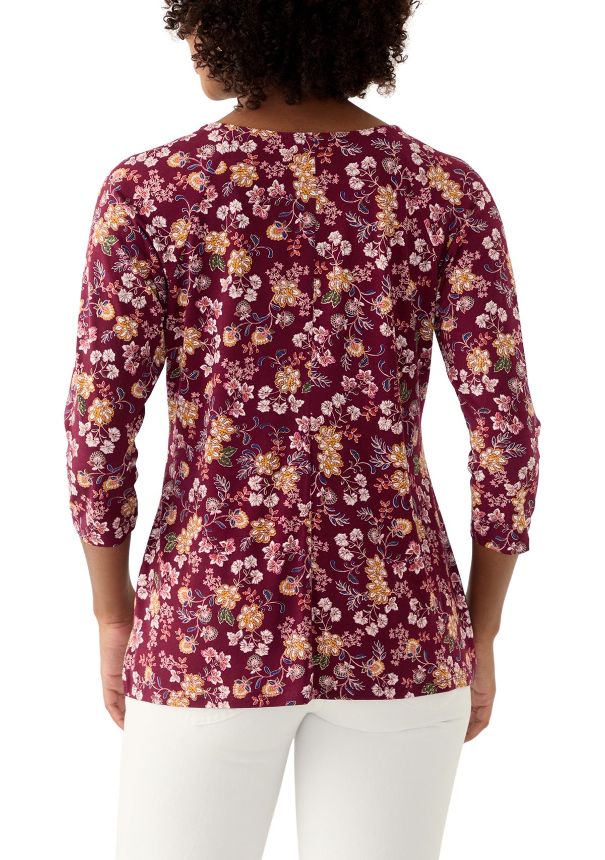 Womens Long Sleeve Cutout Blouse 