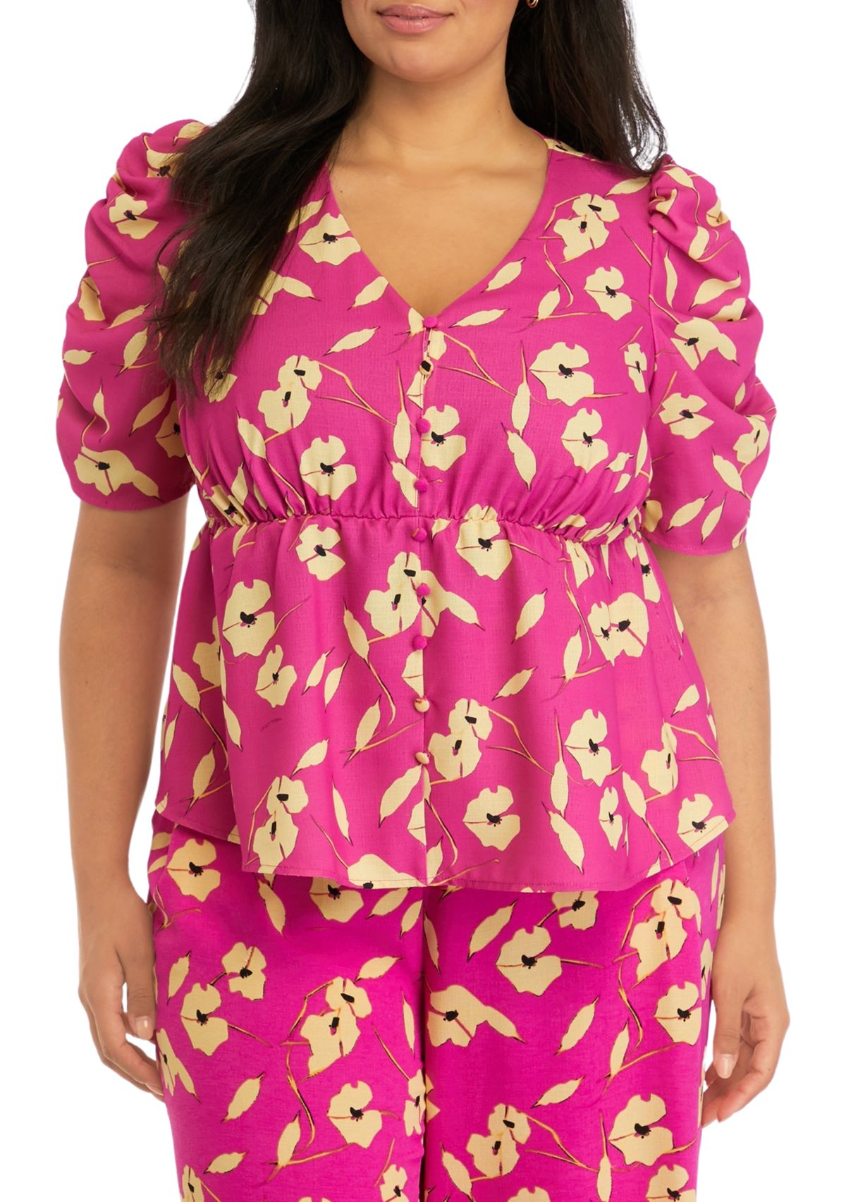 Plus Size Short Sleeve Jensine Blouse