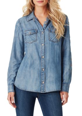 Jessica Simpson Petunia Denim Shirt | belk