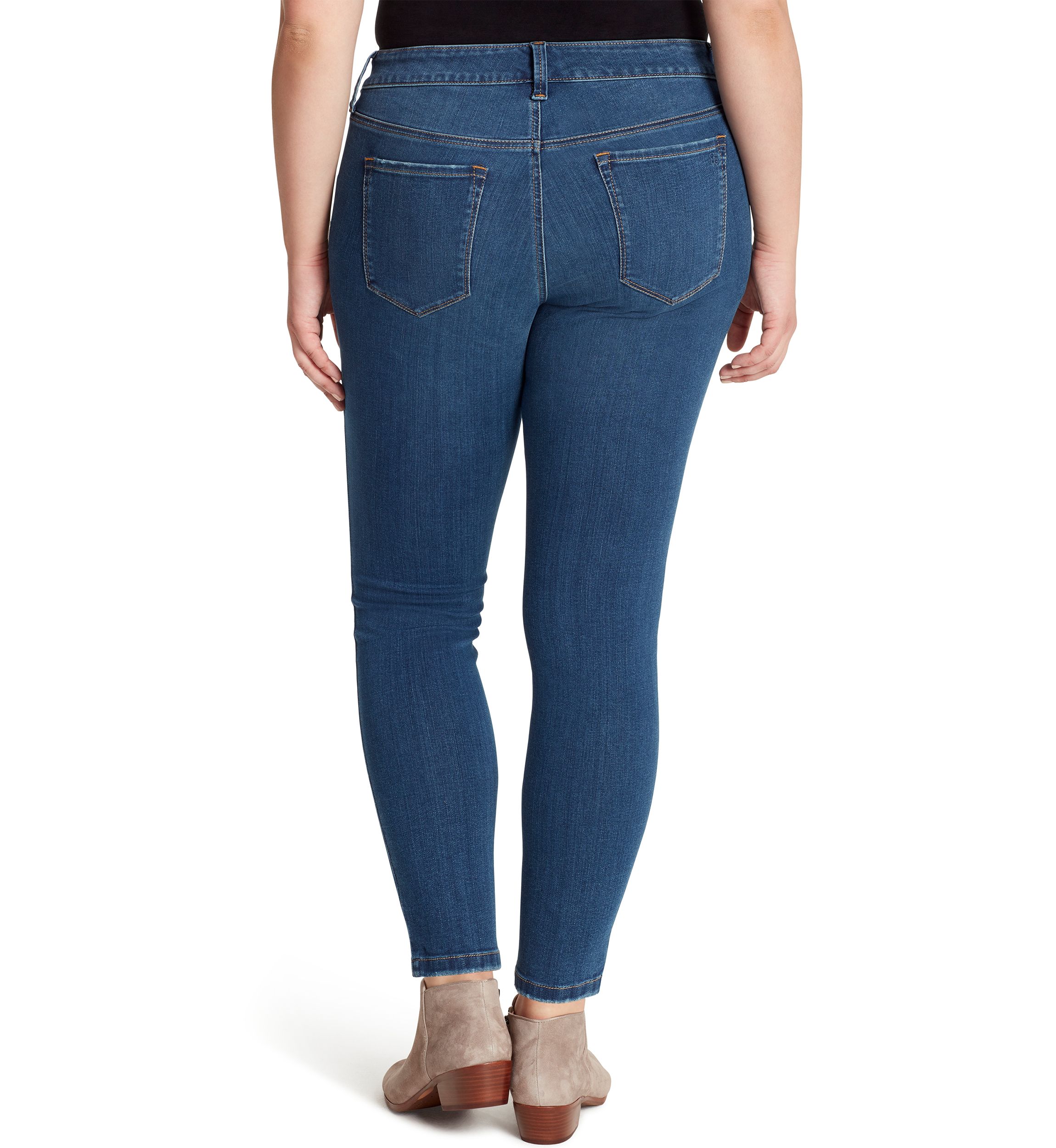 Curvy Kiss Me Super Skinny Faux Pocket Jeans 