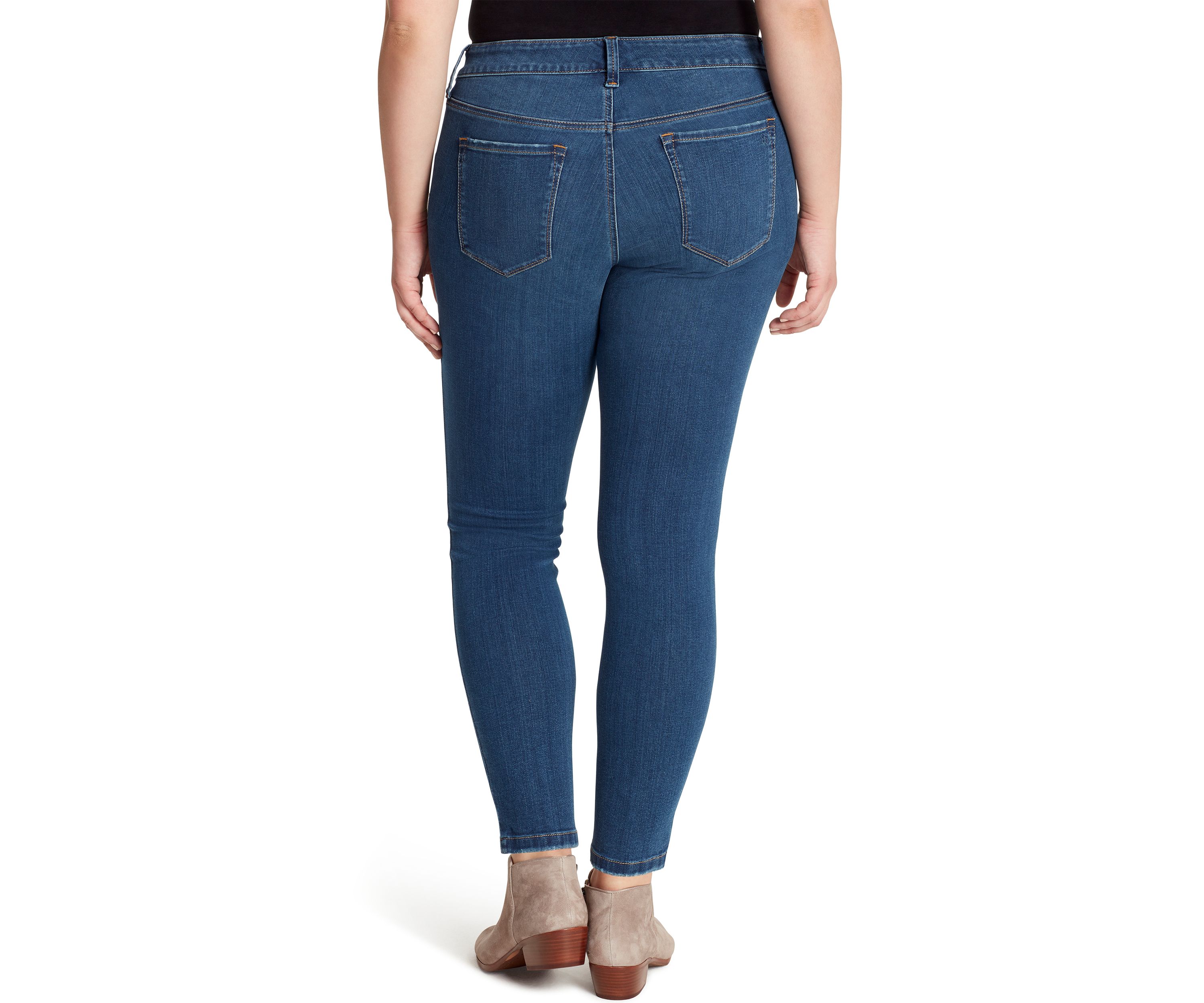 Curvy Kiss Me Super Skinny Faux Pocket Jeans 