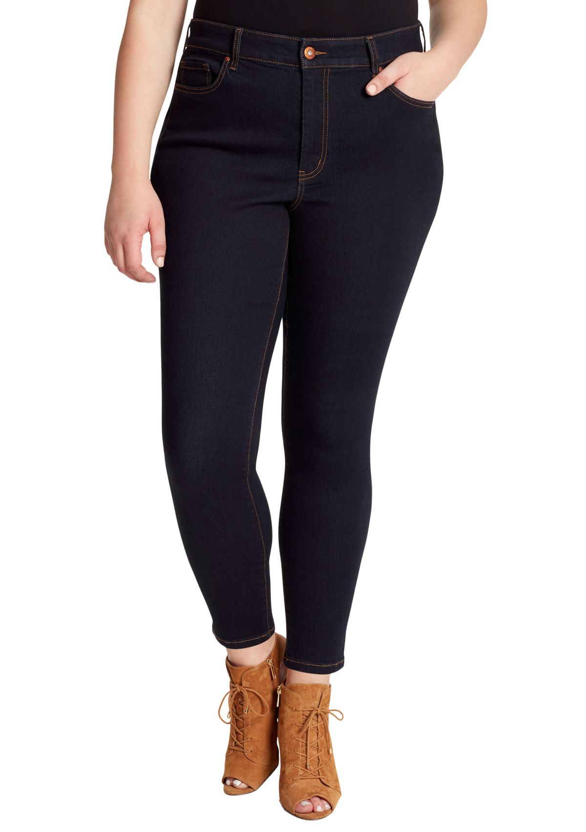 Curvy High Rise Skinny Jeans 