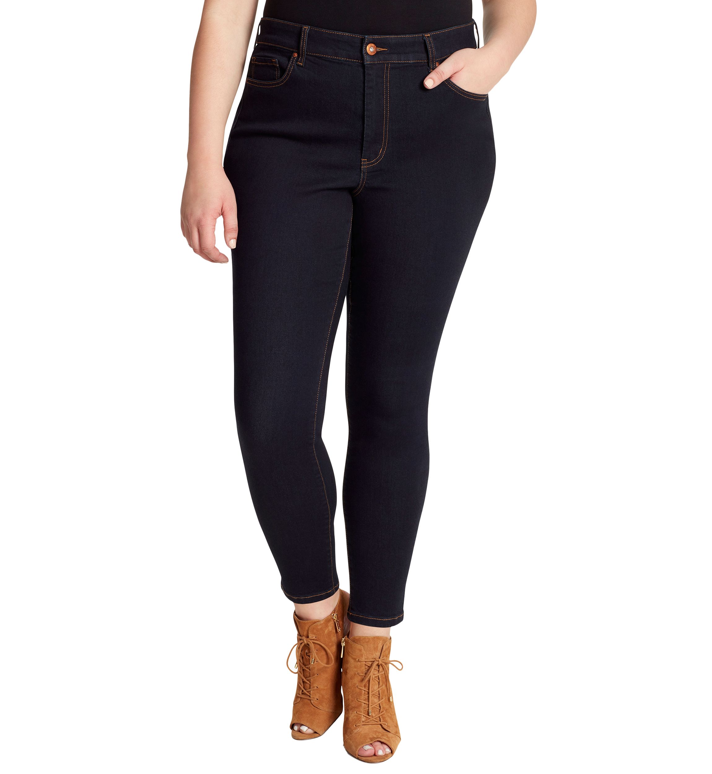 Curvy High Rise Skinny Jeans 