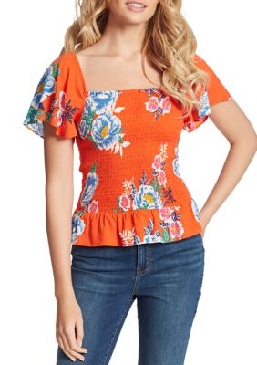 Jessica Simpson Marie Smocked Top