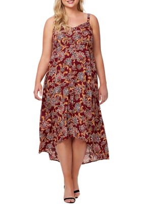 Jessica Simpson Plus Size Tautou High Low Dress