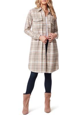 Jessica Simpson Roe Long Shirt Jacket