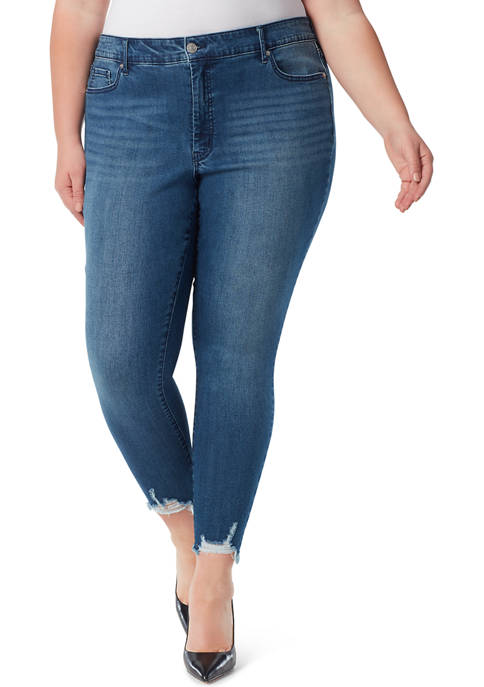 Jessica Simpson Plus Size High Rise Ankle Skinny