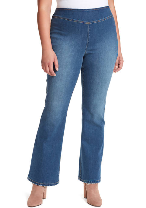 Jessica Simpson Curvy Pull-On Flare Jeans | belk