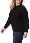 Plus Size Emmalynn Cable Cutout Sweater