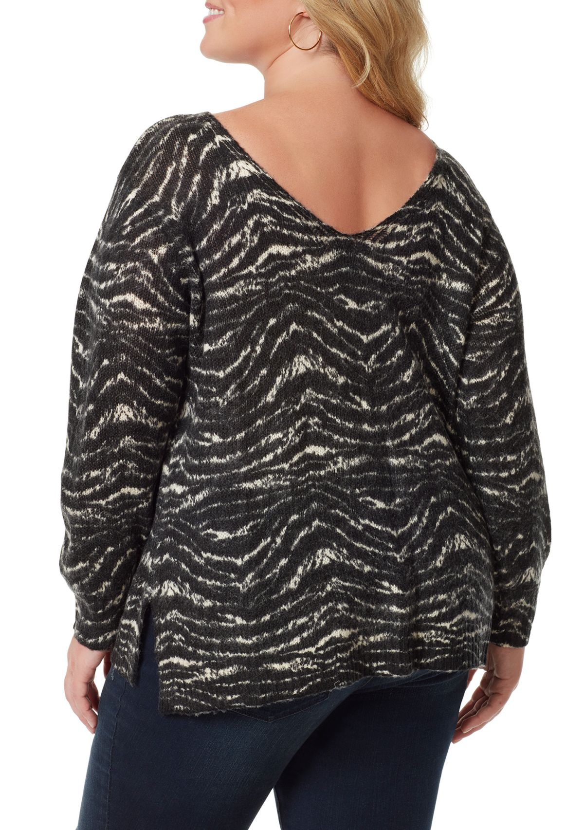 Plus Size Braelynn Printed Sweater