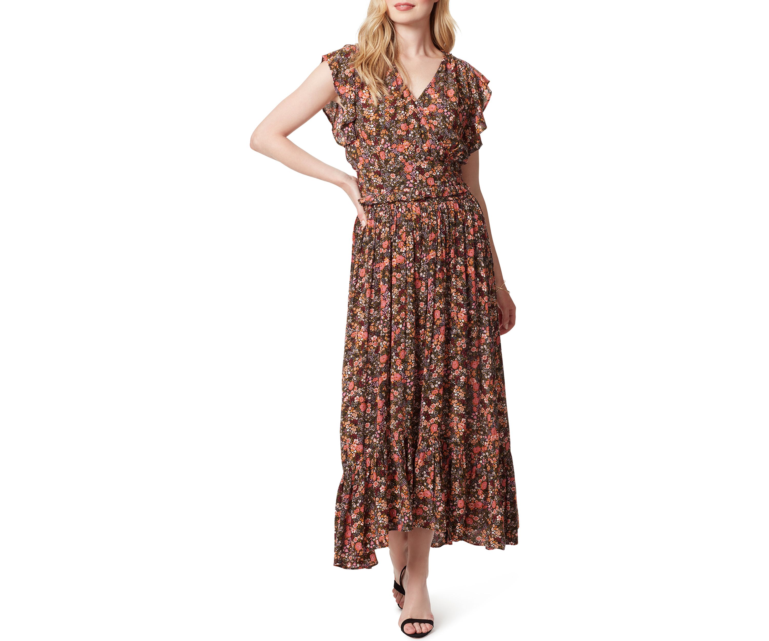 Flutter Sleeve Floral Top 