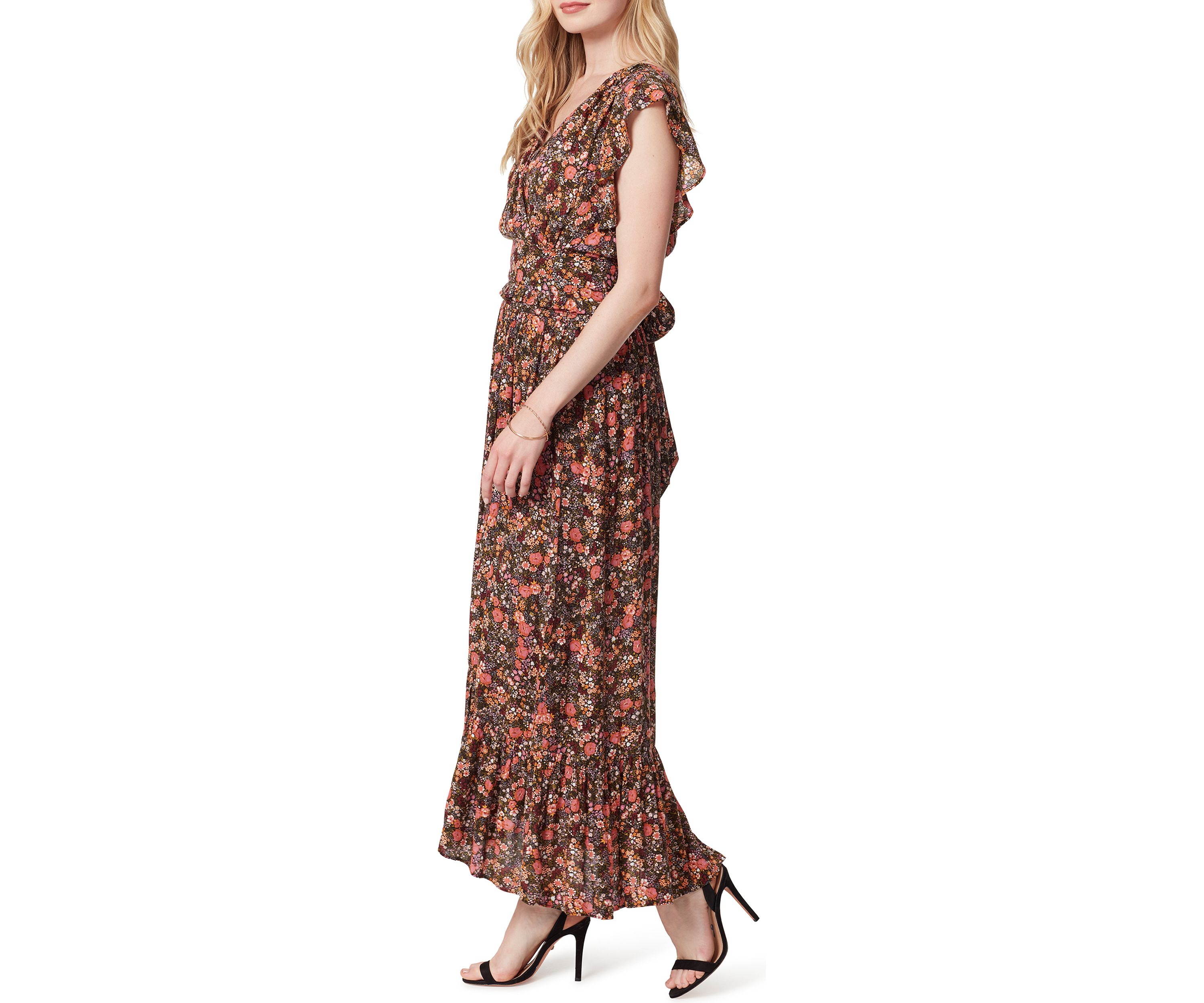 Flutter Sleeve Floral Top 