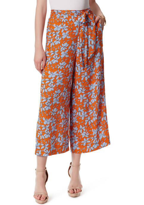 Jessica Simpson Floral High Waisted Cropped Pants