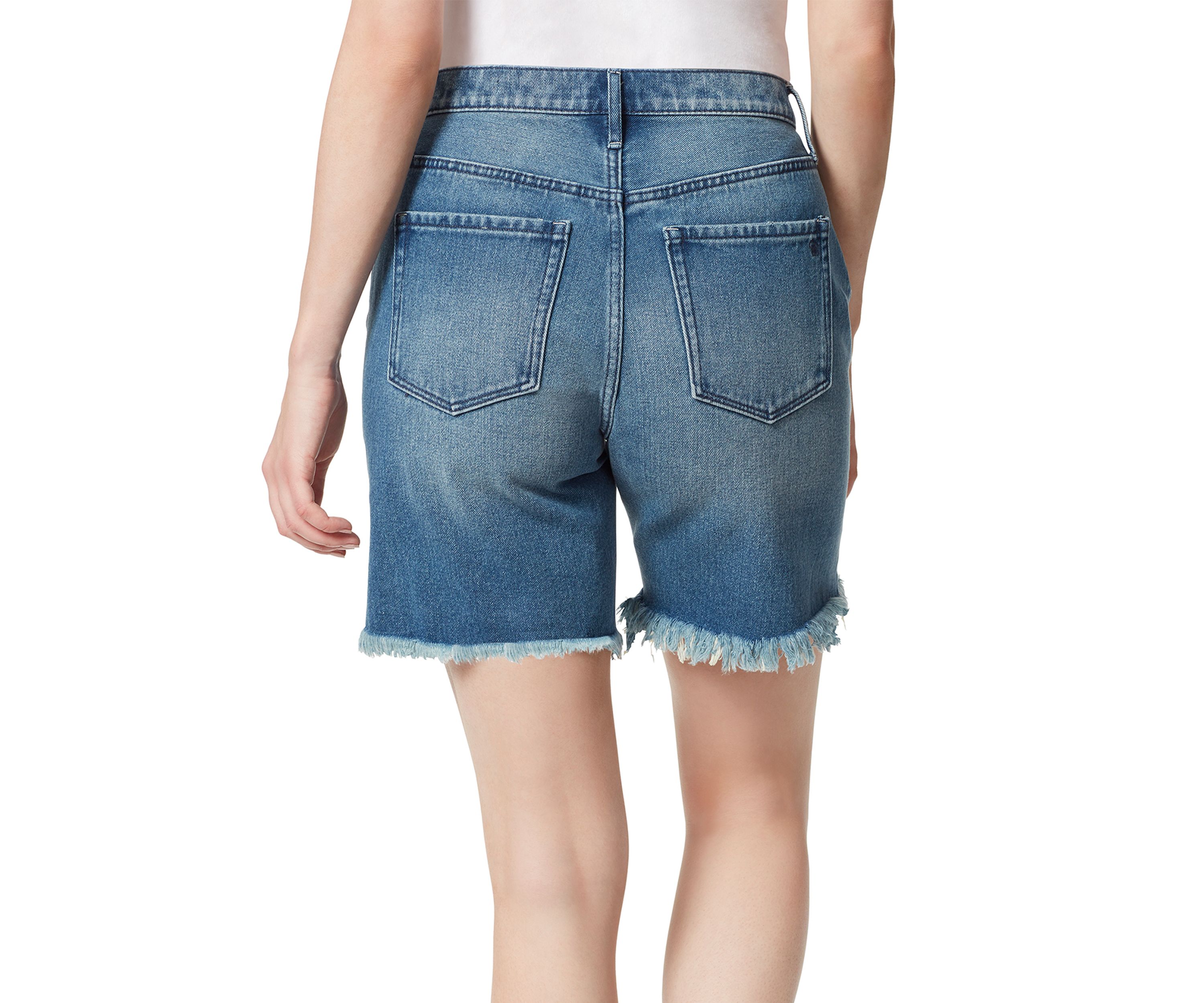 Relaxed High Rise Bermuda Shorts 