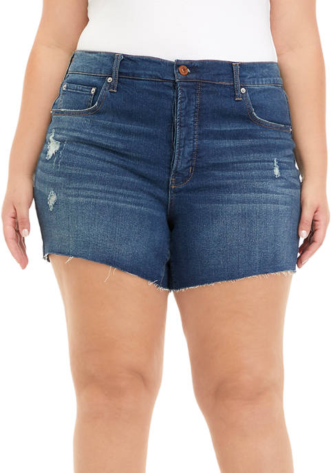 Jessica Simpson Plus Size Infinite High Waist Shorts