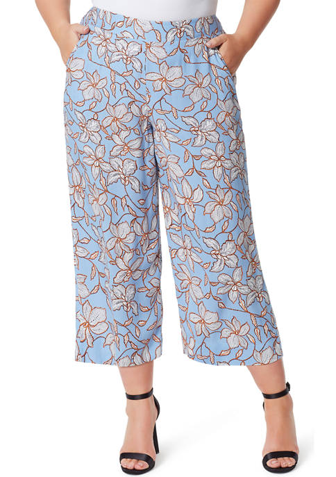 Jessica Simpson Plus Size Floral Printed Koney Pants