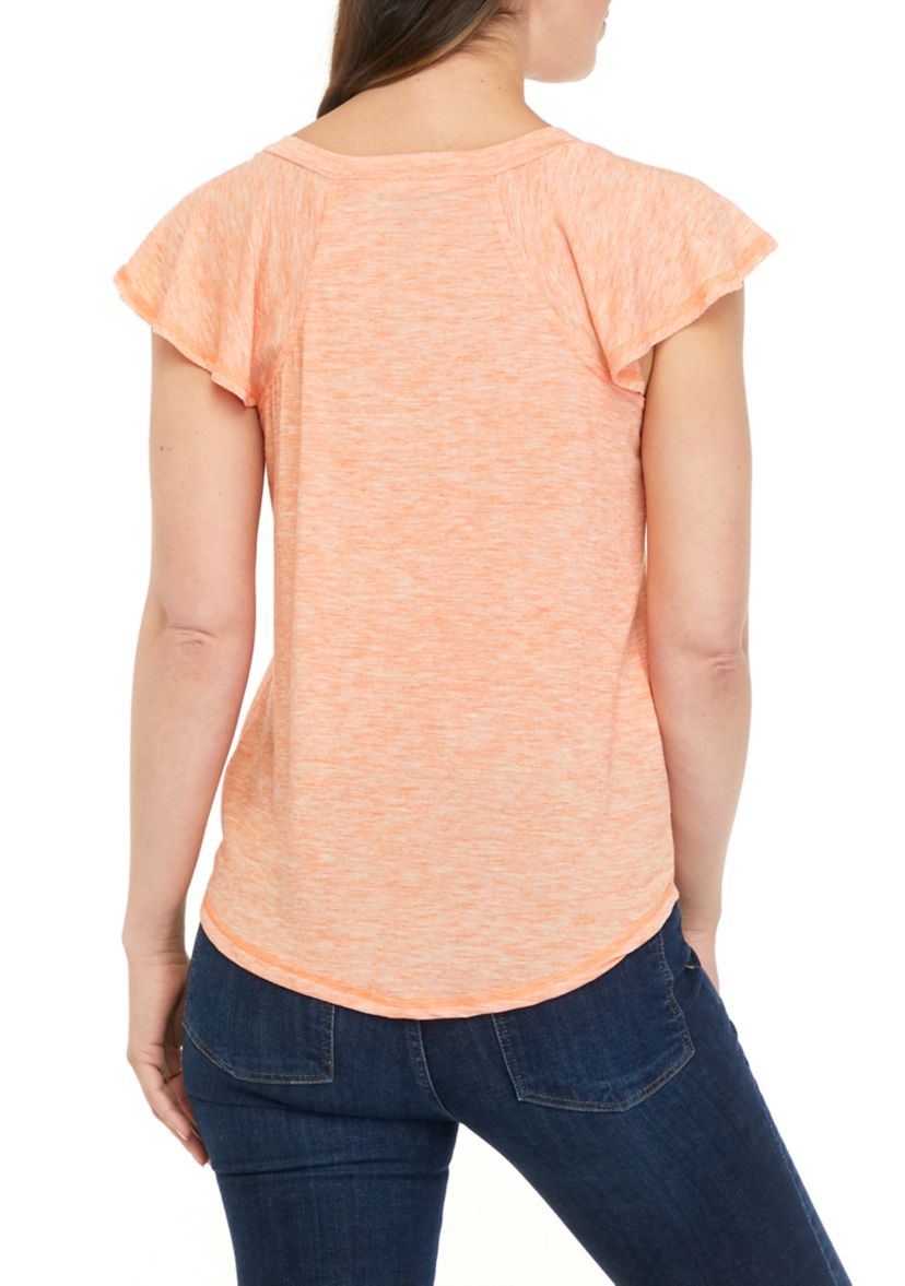 Gracie Flutter Sleeve Top 