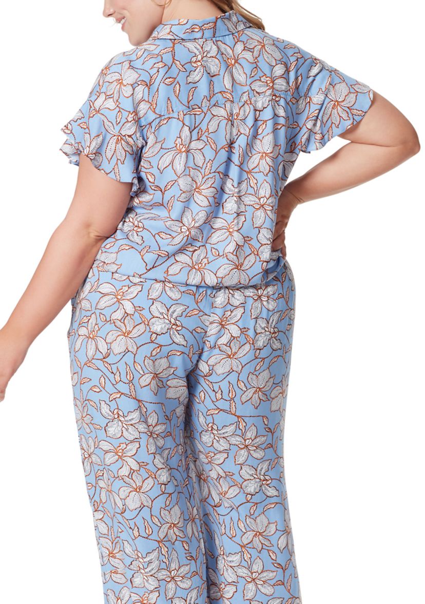 Plus Size Rhea Flutter Sleeve Top