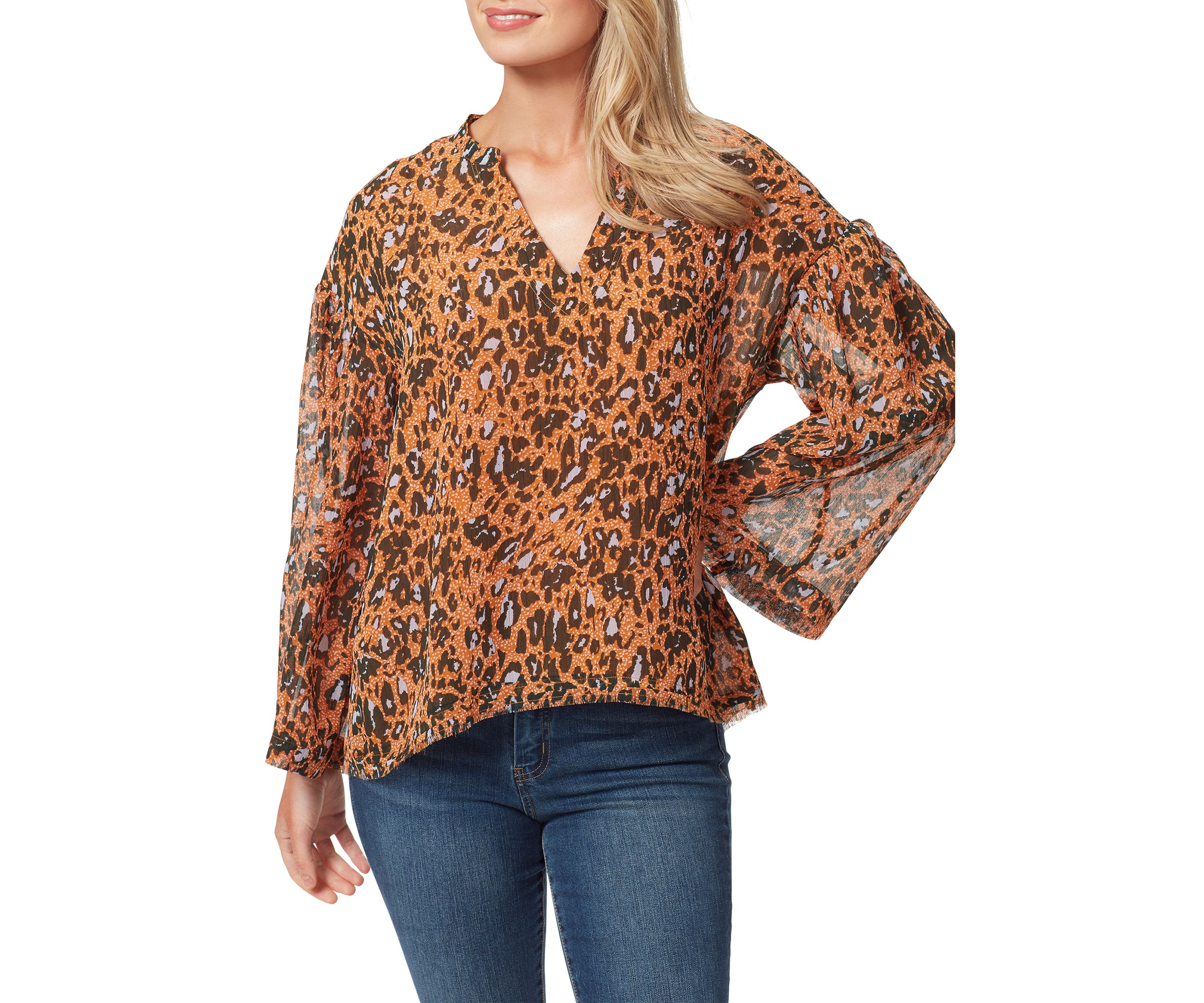 Long Sleeve Jenna Woven Top