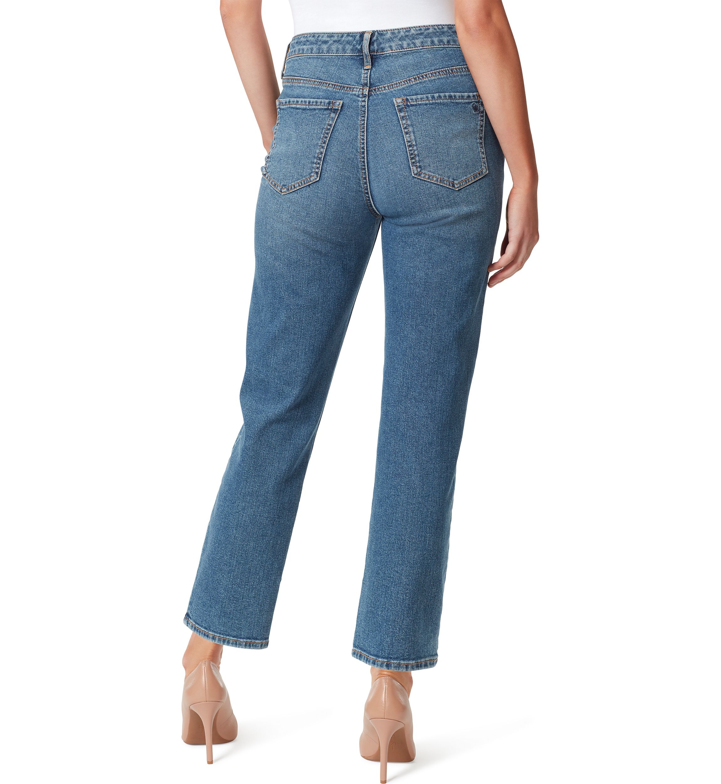 Spotlight High Rise Straight Leg Jeans