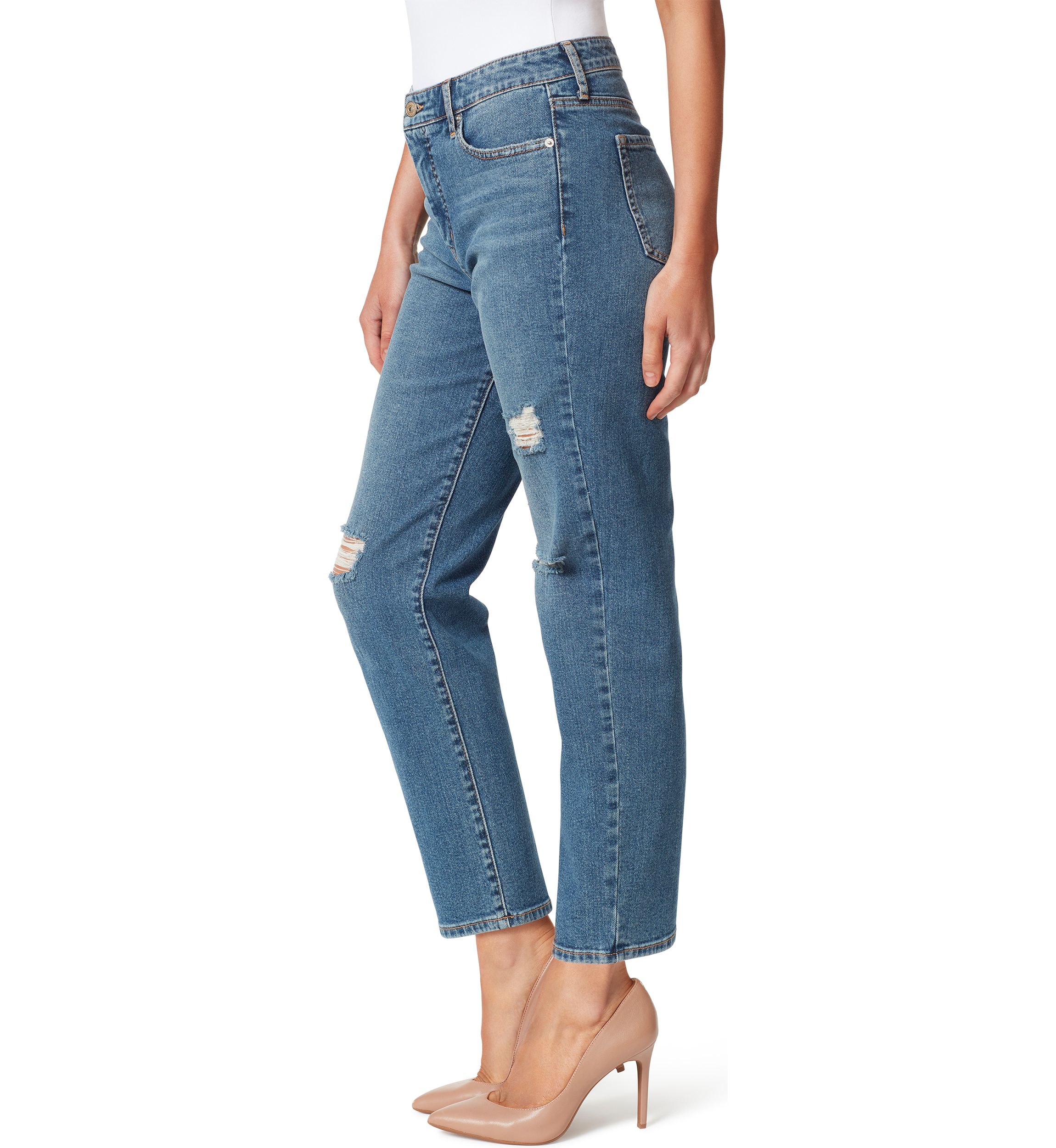 Spotlight High Rise Straight Leg Jeans