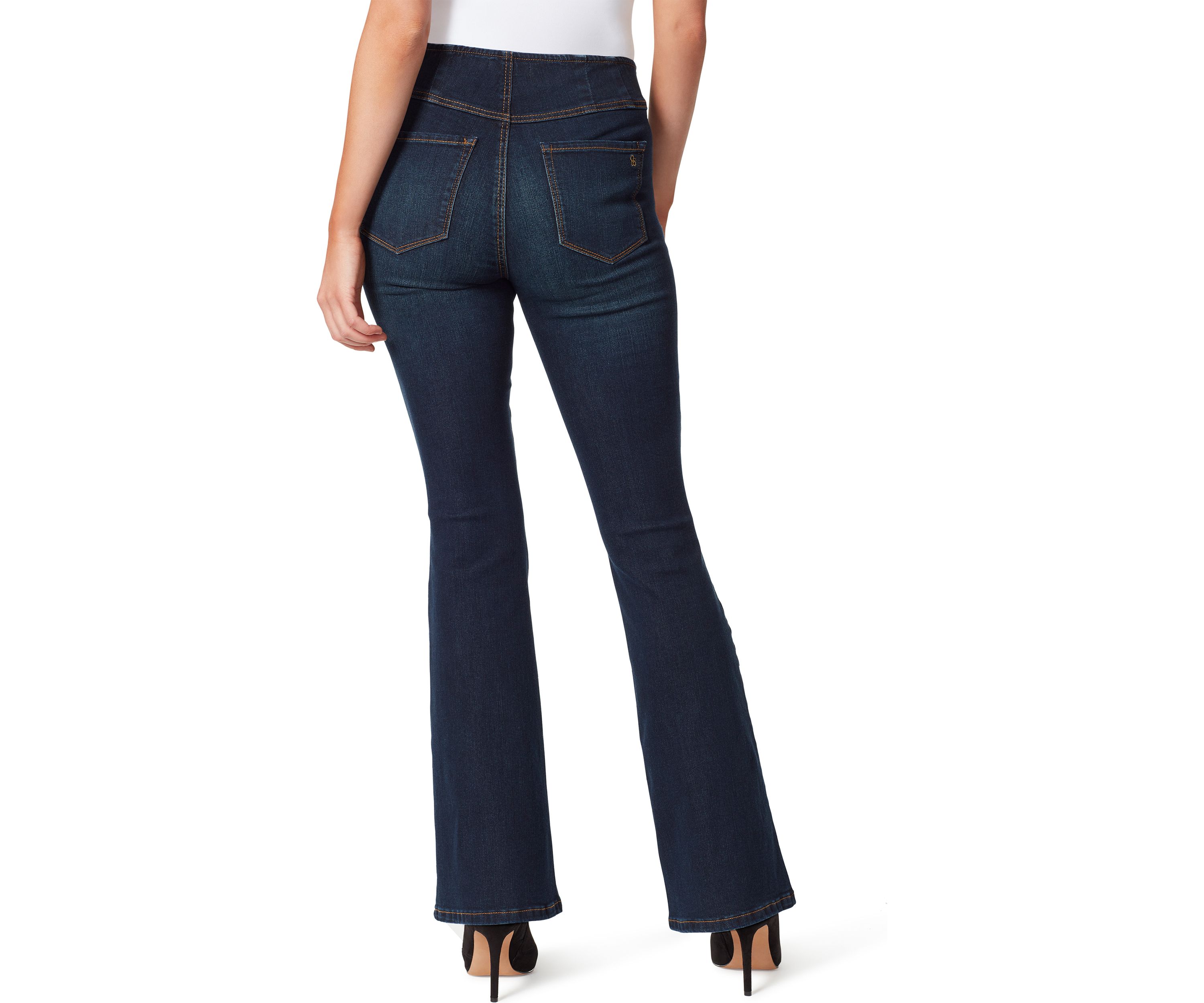 Pull On Flare Jeans