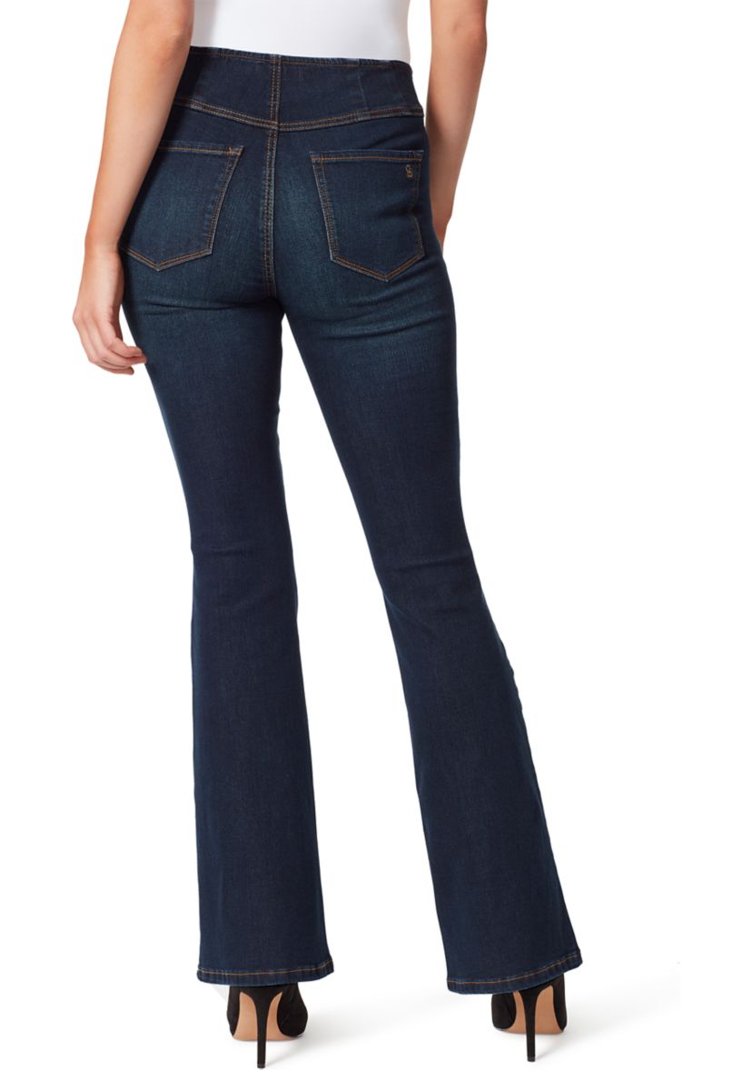 Pull On Flare Jeans