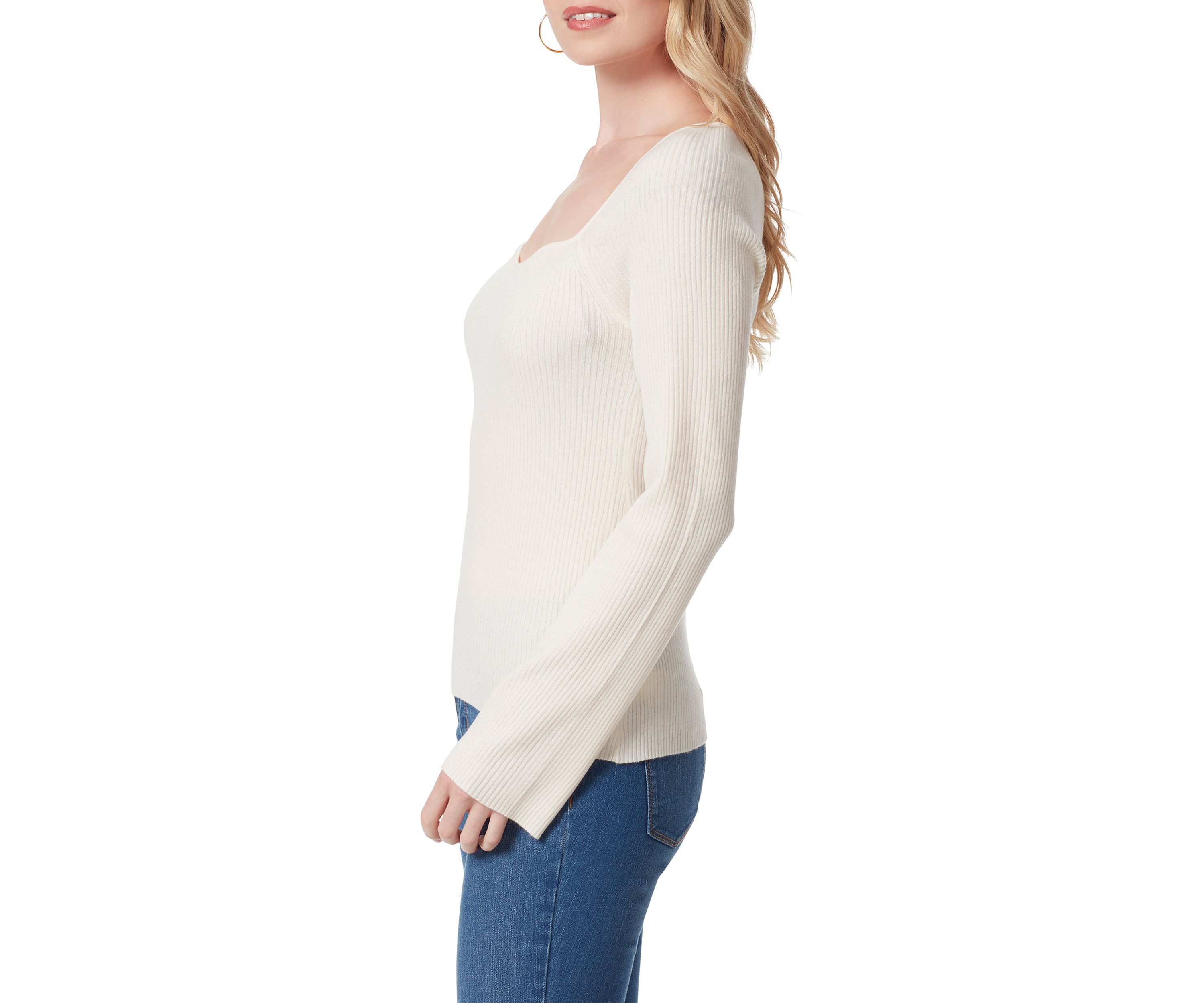 Long Sleeve Calisata Square Neck Top