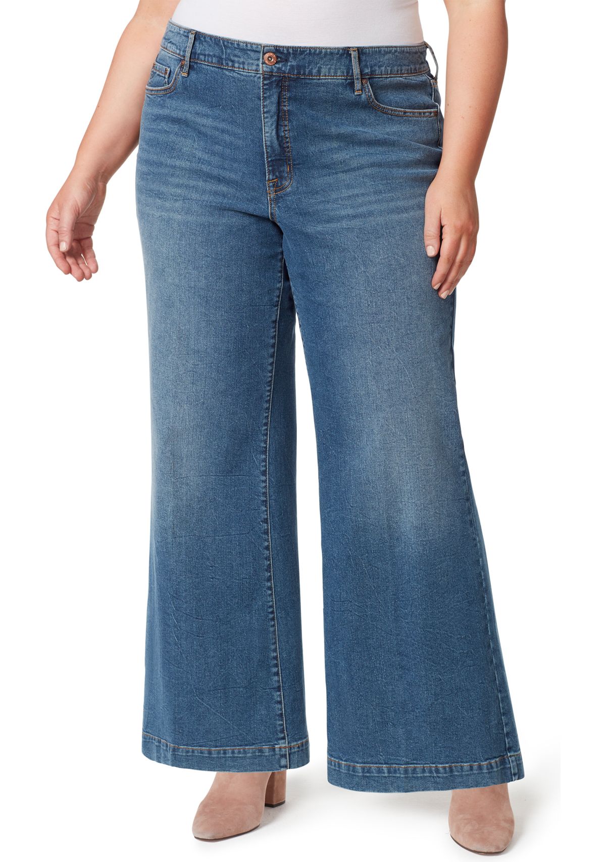 Curvy True Love Wide Leg Trousers