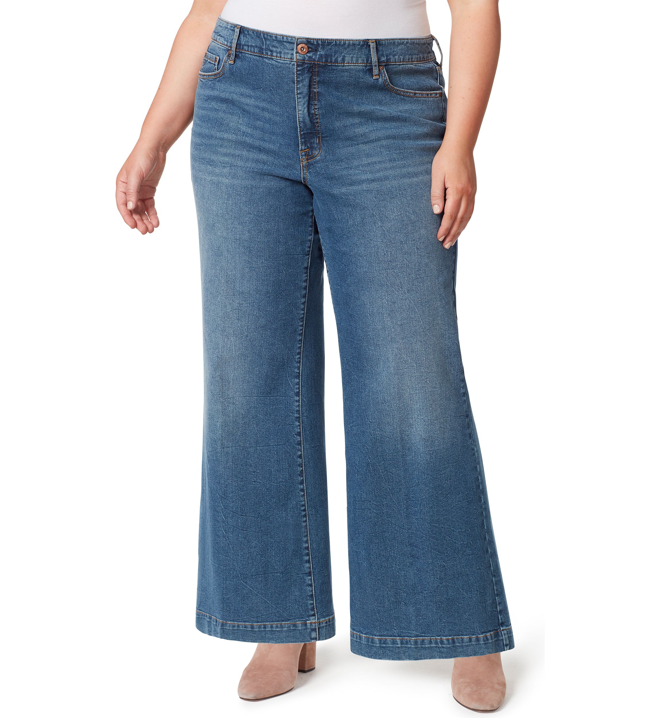 Curvy True Love Wide Leg Trousers