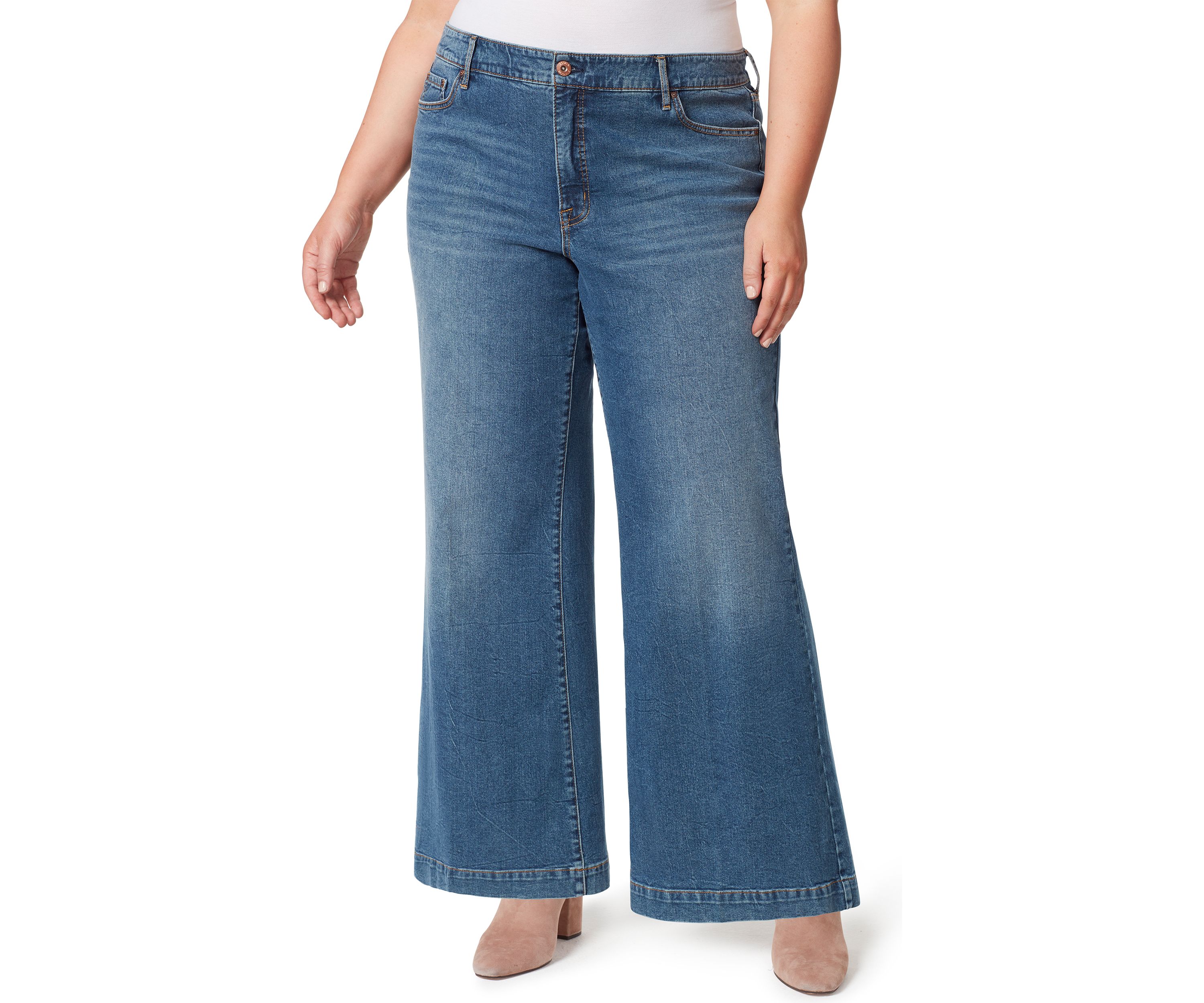 Curvy True Love Wide Leg Trousers