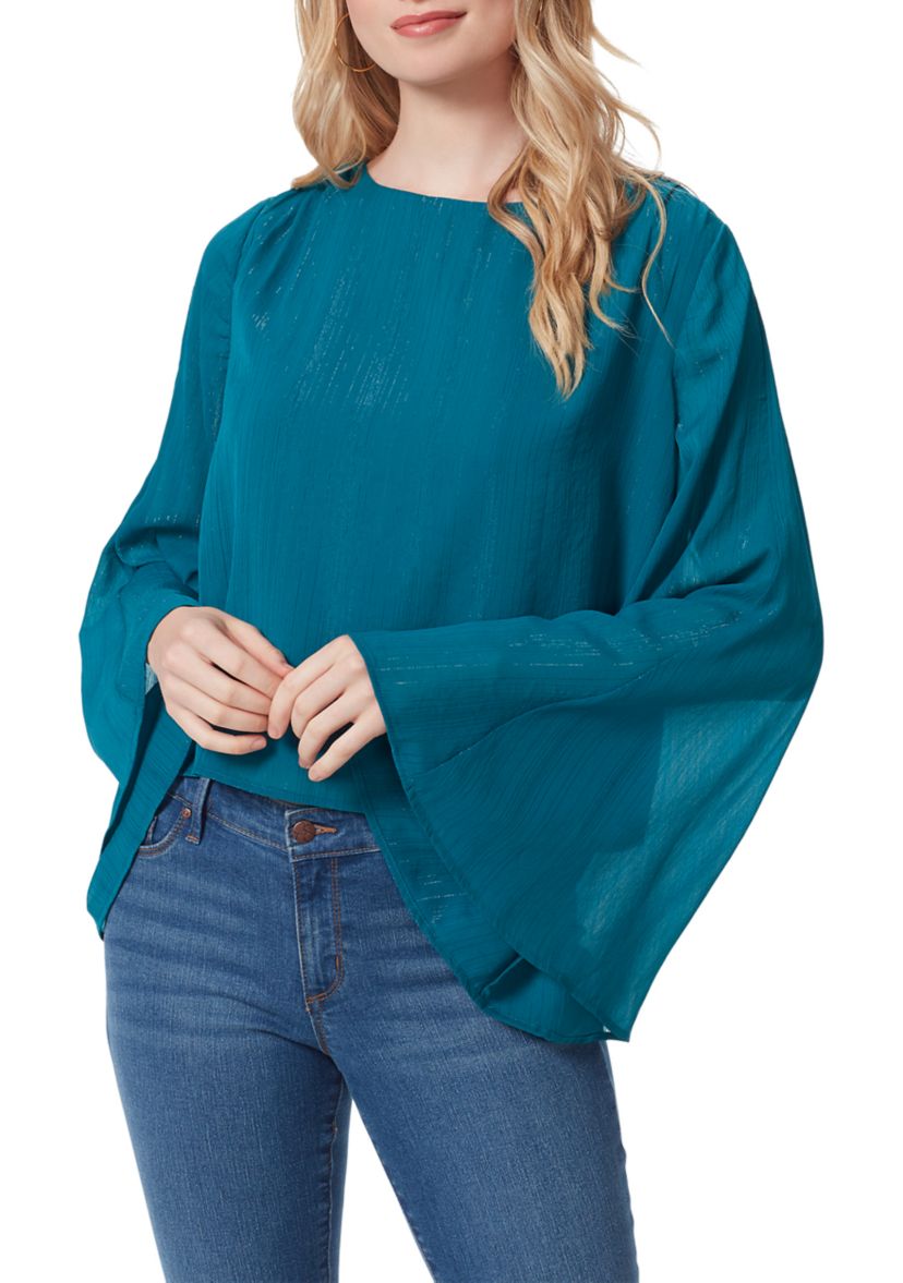 Long Sleeve Monique Peplum Blouse