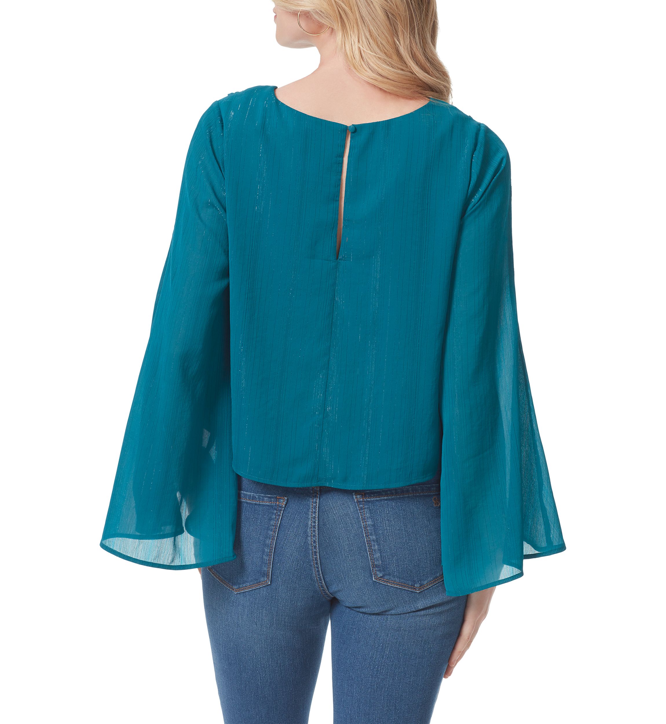 Long Sleeve Monique Peplum Blouse