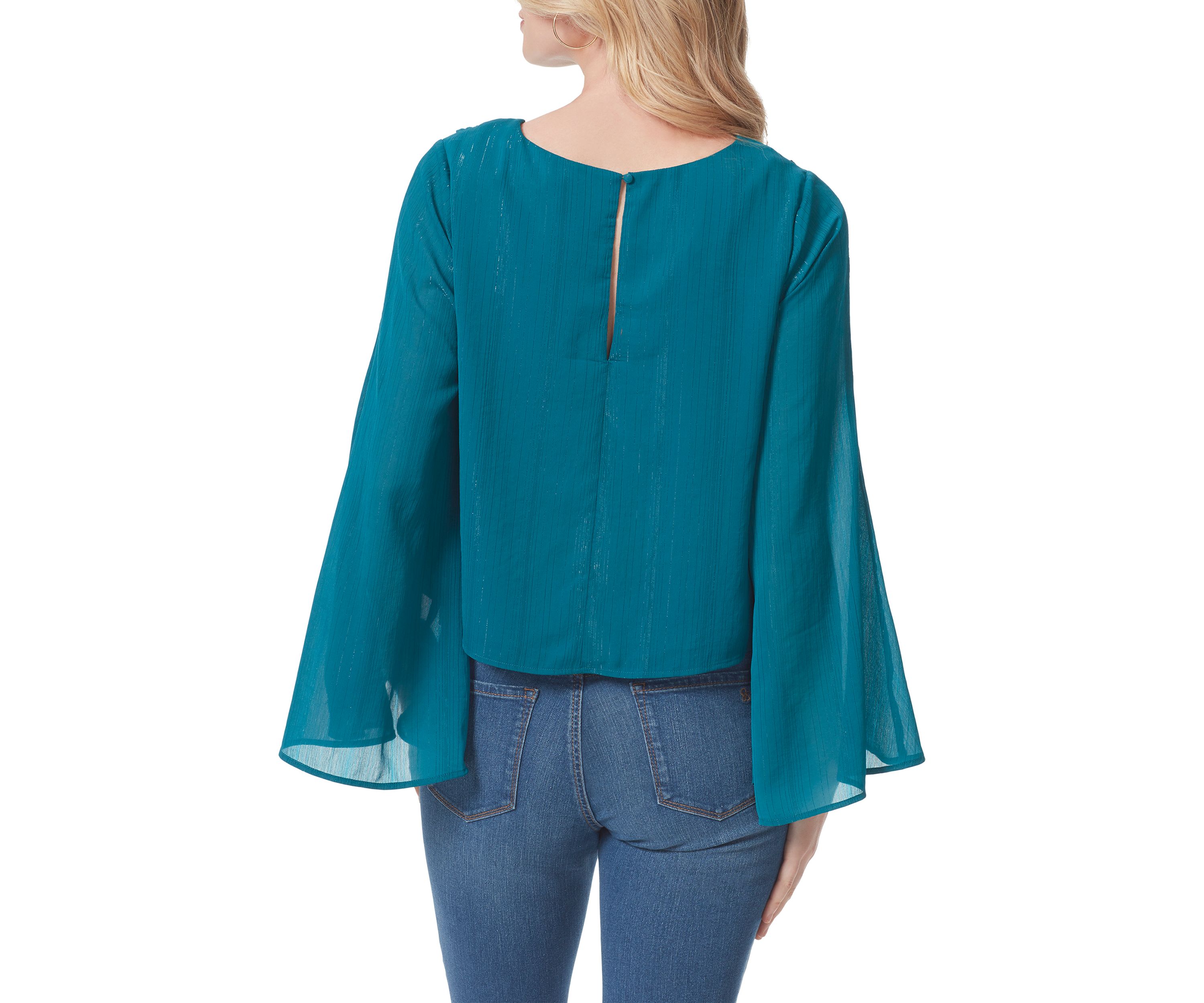 Long Sleeve Monique Peplum Blouse