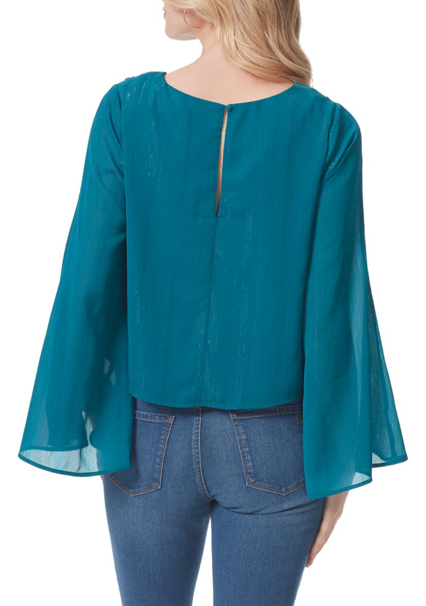 Long Sleeve Monique Peplum Blouse