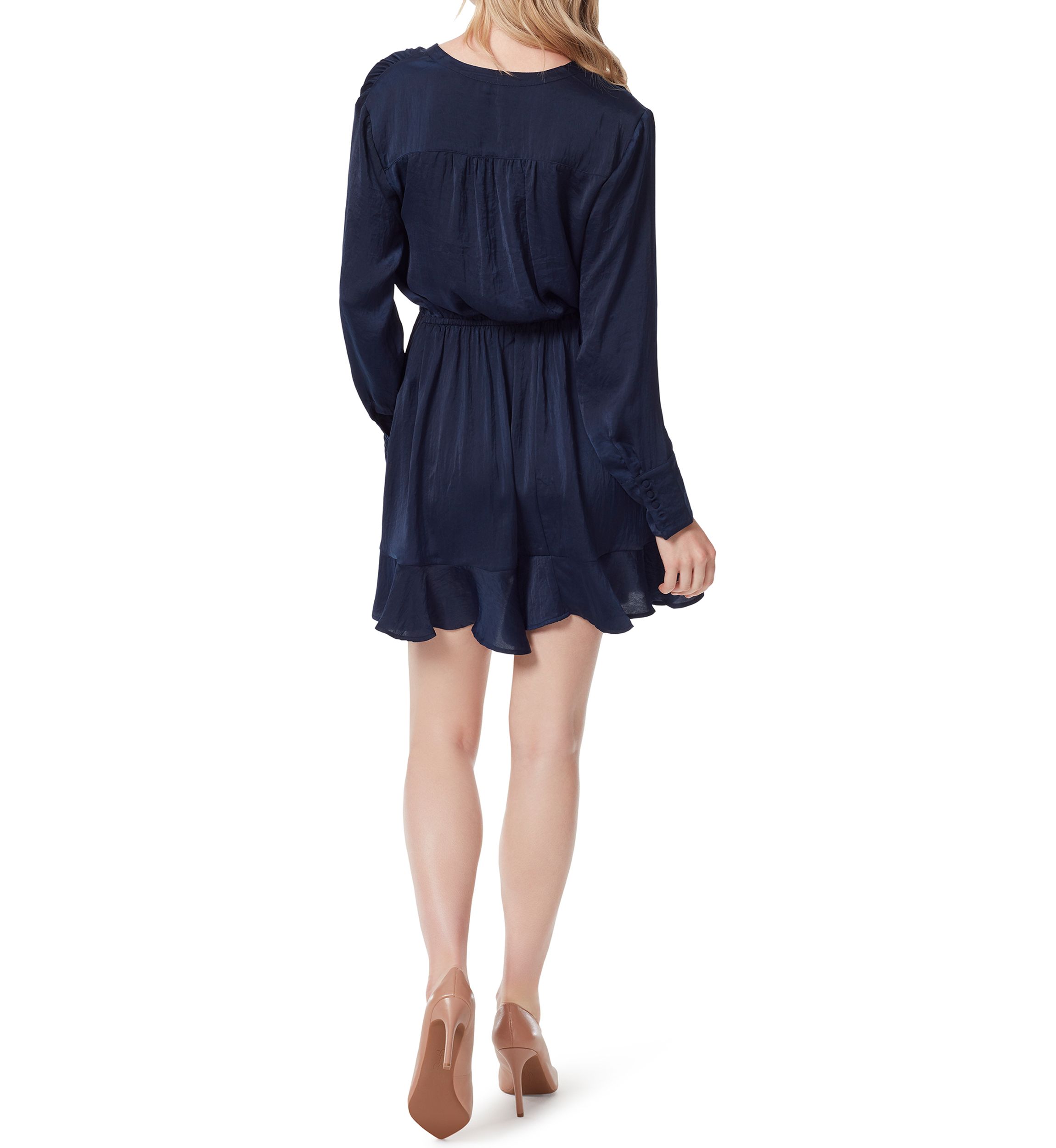 navy blue jessica simpson dress Jessica Simpson Sleeveless Navy Blue Sheath Dress Metal Detail Size 2