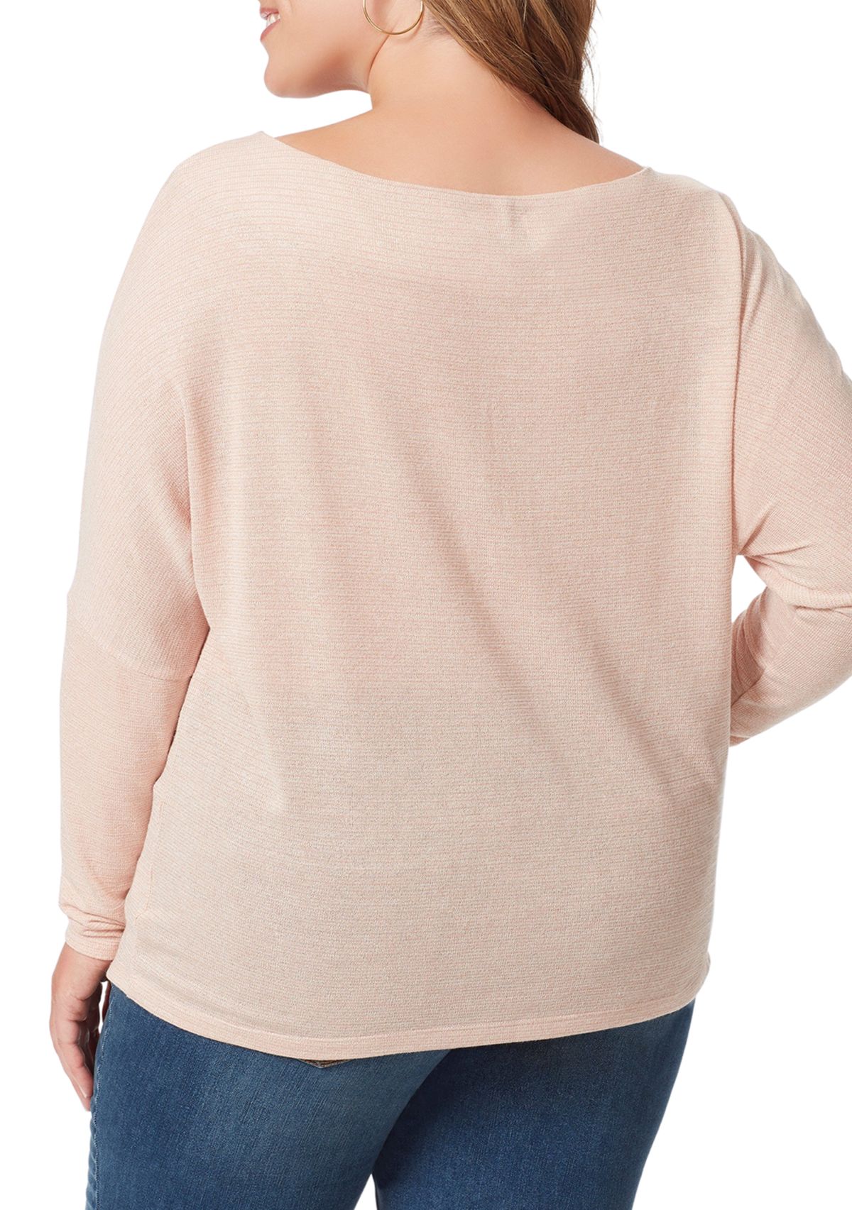 Plus Size Giana Asymmetric Neck Top