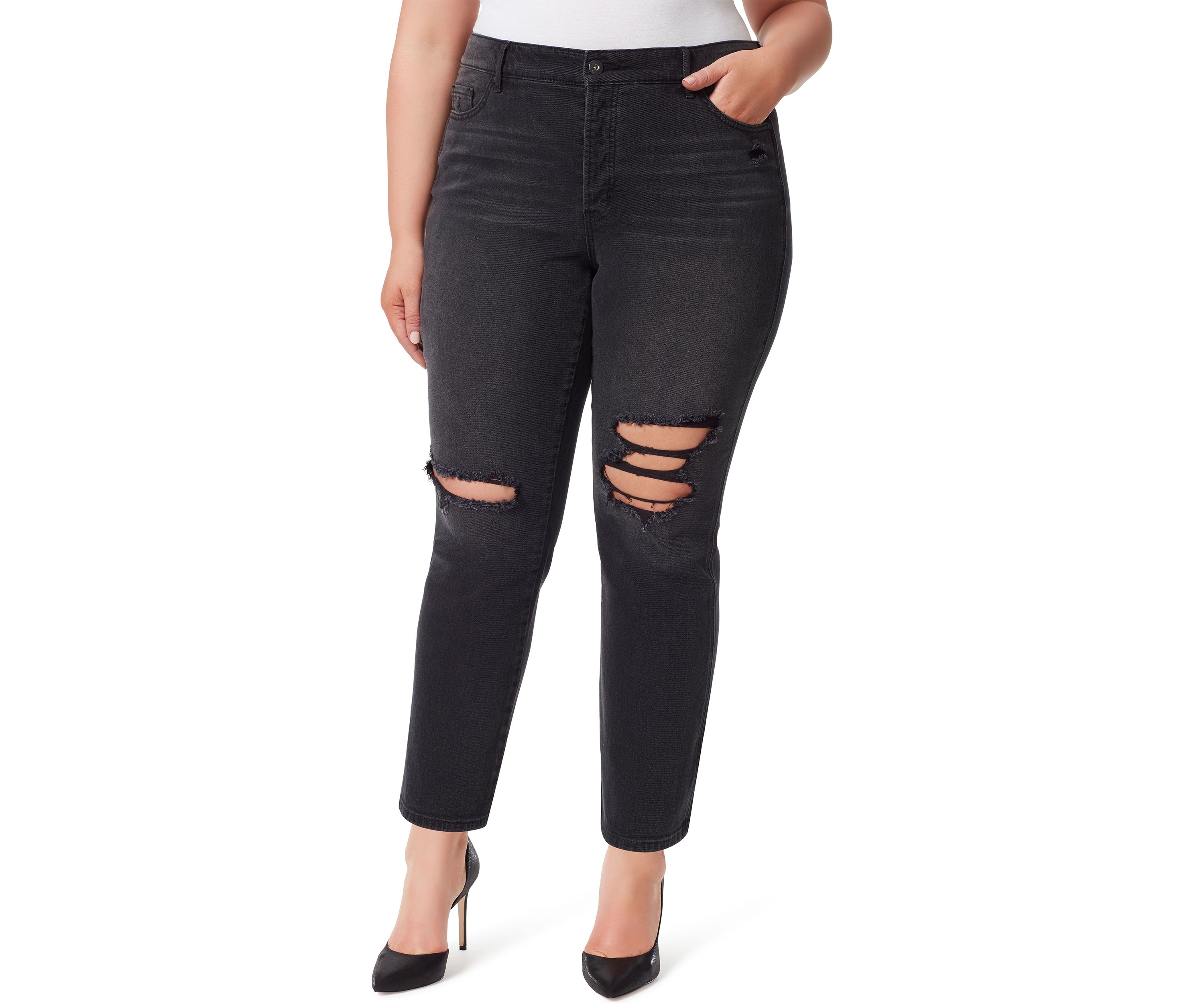 Plus Size Straight Fit Jeans
