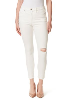 Jessica Simpson Women's Adored High Rise Skinny Jeans, White, 25