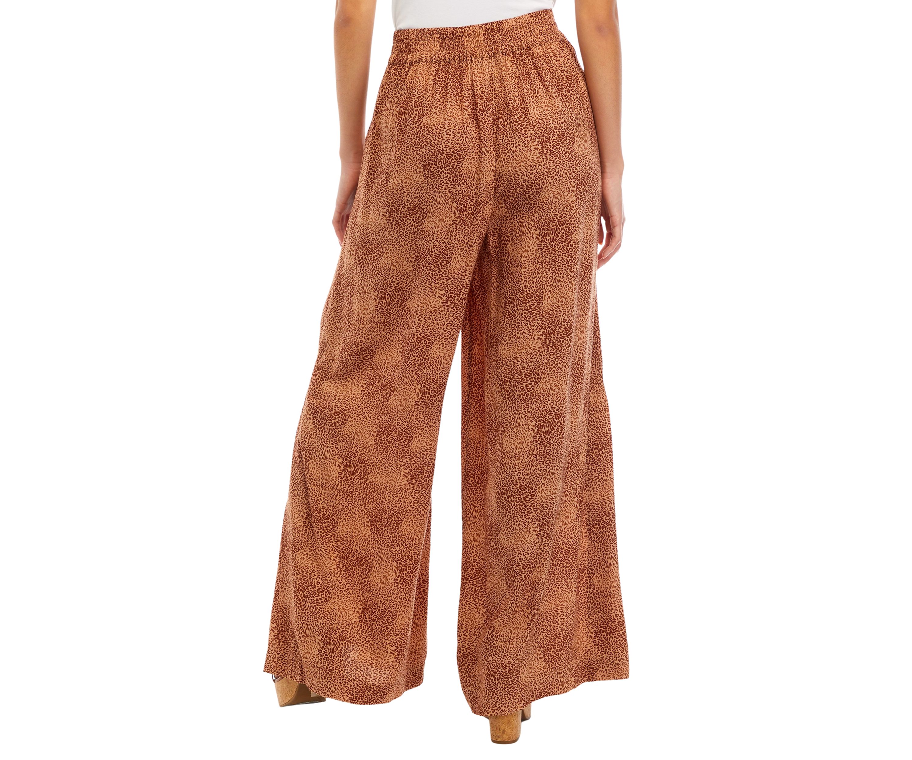 Printed Wide Leg Pants