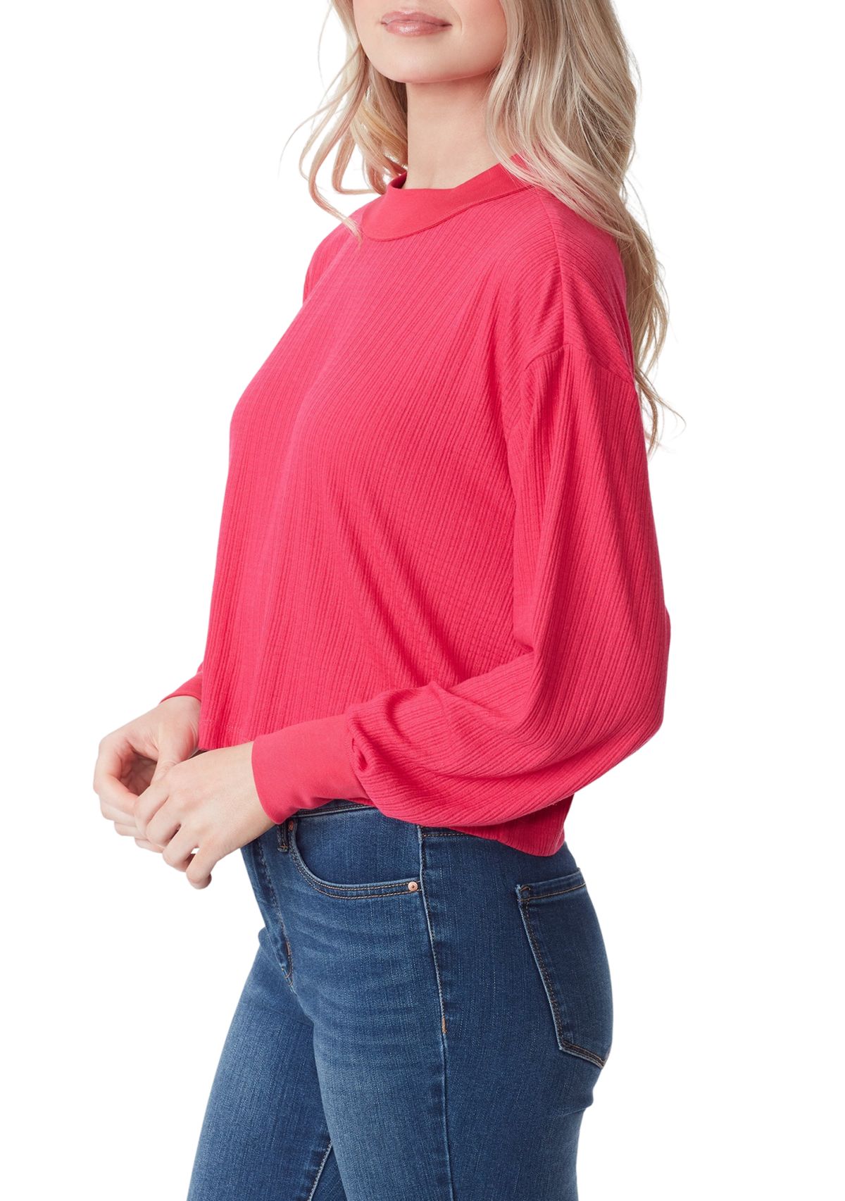 Preston Long Sleeve Pointelle Rib Top