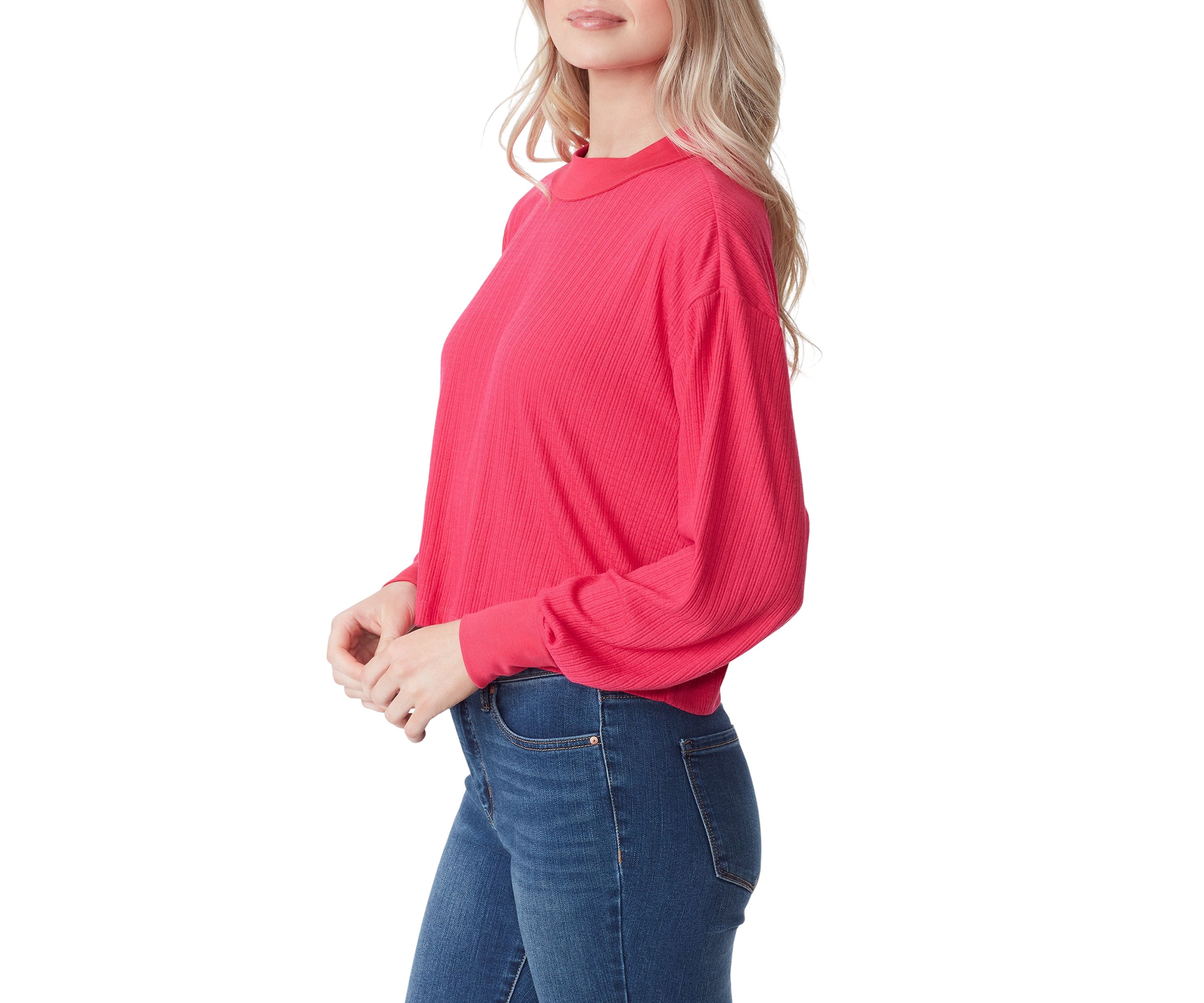 Preston Long Sleeve Pointelle Rib Top