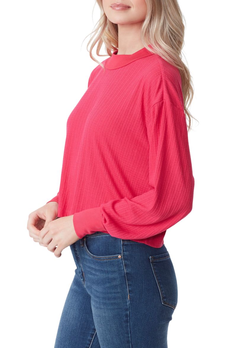 Preston Long Sleeve Pointelle Rib Top