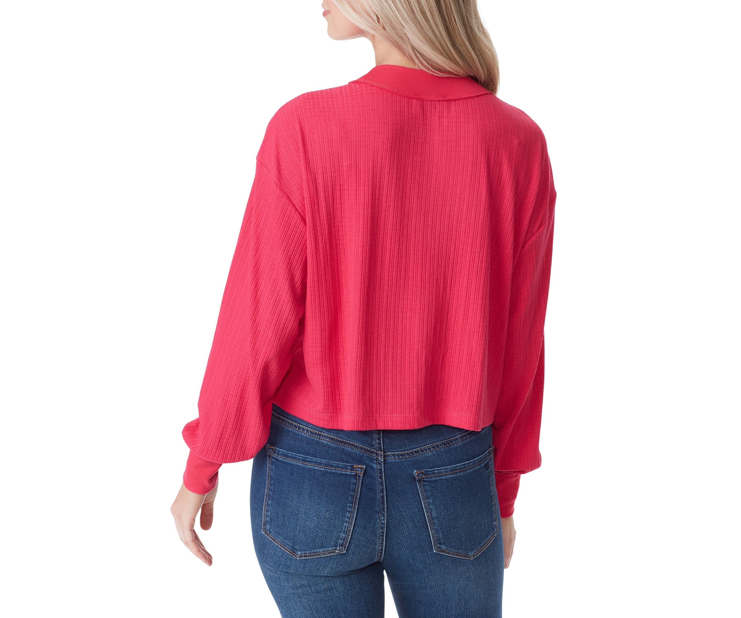 Preston Long Sleeve Pointelle Rib Top