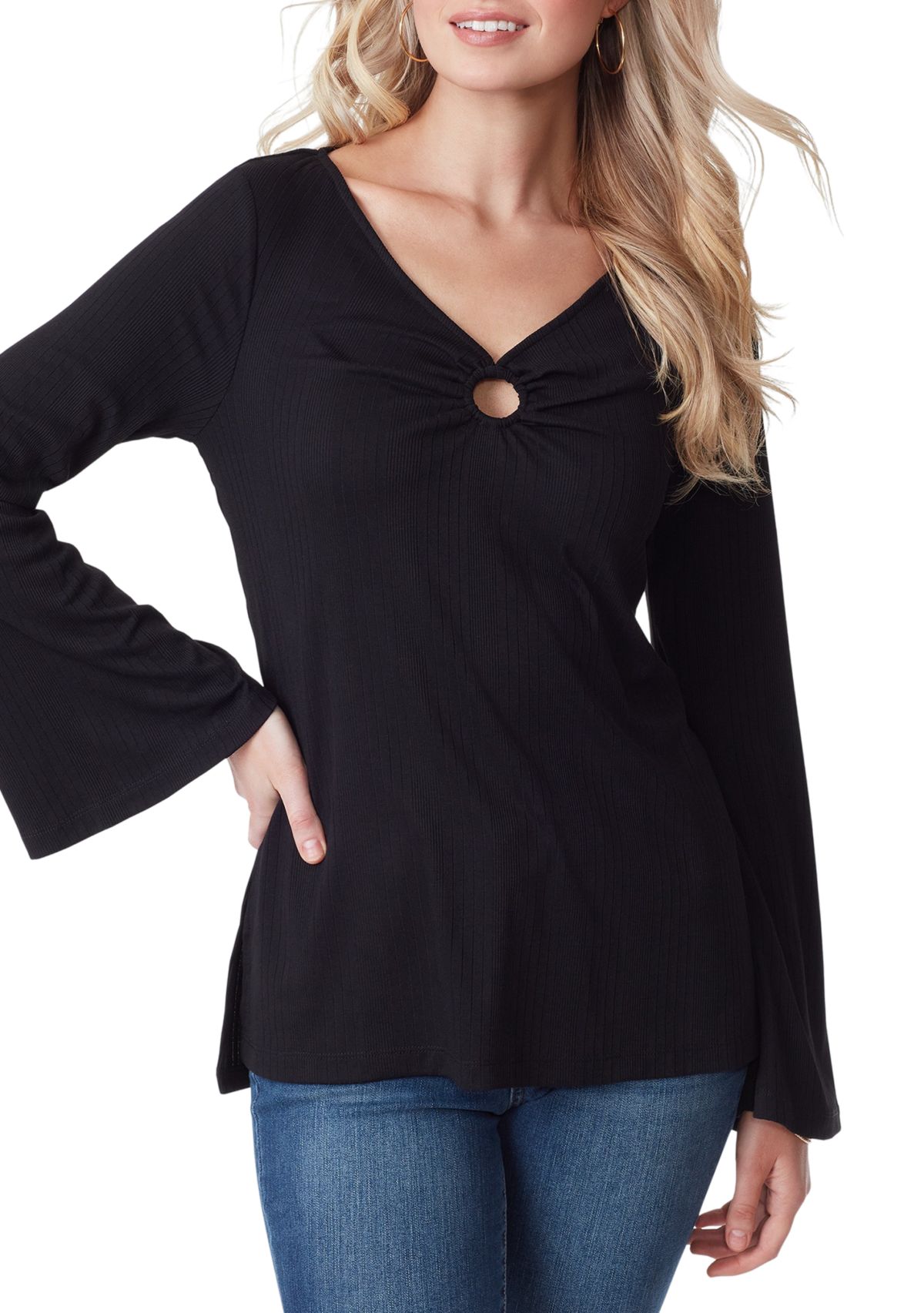 Jasleen Long Sleeve Knit Top