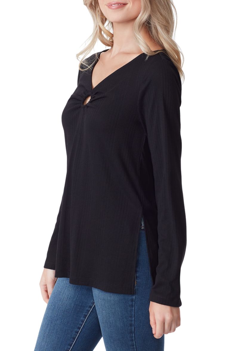 Jasleen Long Sleeve Knit Top