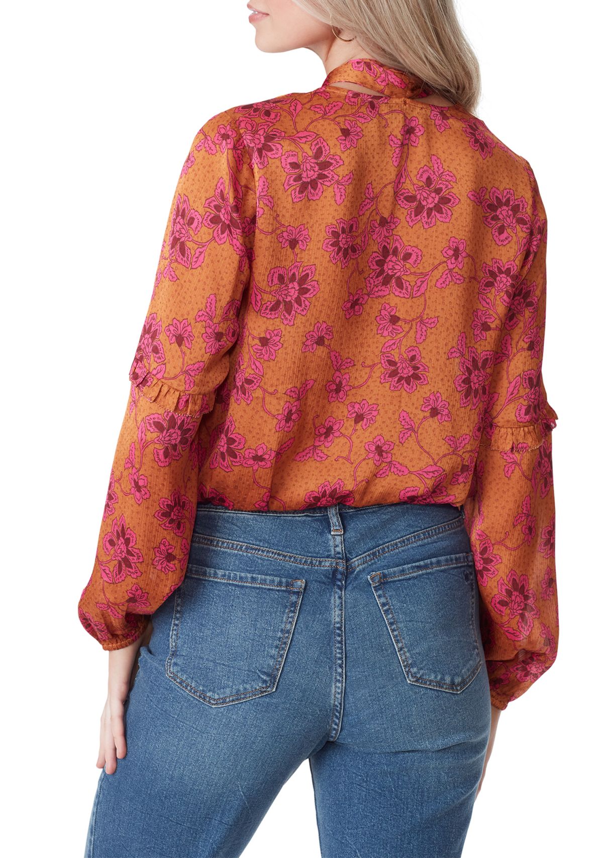 Marisol Long Sleeve Tie Neck Top